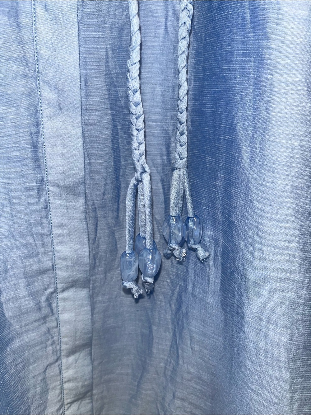 HYACINTH HOUSE powder blue Cindy Midi Dress | size large - Picture 6 of 11